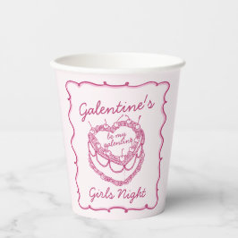 Rosa Retro Hjärtcoquette Körsbärstårta Galentines