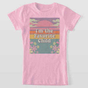 Rosa Retro I är favoritflickorna T-Shirt