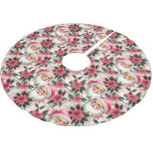 Rosa Retro Jultomten - Blommigt - jul