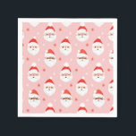 Rosa Retro Jultomten Wrapping Papper Pappersservett<br><div class="desc">Rosa Retro Jultomten - Papper julafton</div>