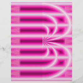 Rosa Retro Katedral Scrapbookpapper 2-Sidig Sida