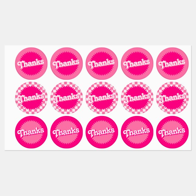 Rosa Retro Malibu Seal | Klistermärke (Ark)