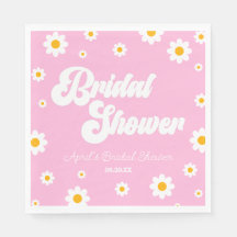 Rosa Retro Margerite Blommig Bröllopsfest