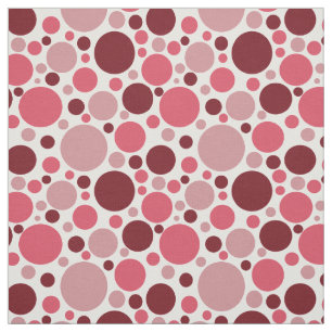 Rosa Retro Polka Prickmönster Tyg