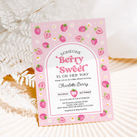 Rosa Retro Strawberry Berry Sweet Flicka Shower