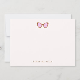 Rosa Retro Sunglasses Personlig Tack