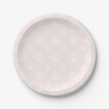 Rosa Retro Surf Hippie Fredstecken Födelsedag