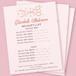 Rosa Retro Typography Hairstylist Reklamblad<br><div class="desc">Den här återinspirerade affärsflygaren har en handritad logotyp av ett par saxar och stjärnor i pastel färg - perfekt för hårstilister eller salonger.</div>