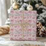 Rosa Retro Vintage jul Presentpapper<br><div class="desc">Pappra om jultomtering av Rosa Retro Vintage är ett trevligt och snyggt sätt att lägga till lite nostalgi till din helgdag-ge gåva. Den här pappra inslagningen kombinerar lekfull återdesign med en modern färg-palett i rosa, skapar perfekt för inslagning av presenter för familj och vänner. Konstruktionsfunktioner: Charming Retro Motifs: De pappra...</div>