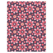 Rosa retroblommönster dubbelsidigt scrapbookpapper