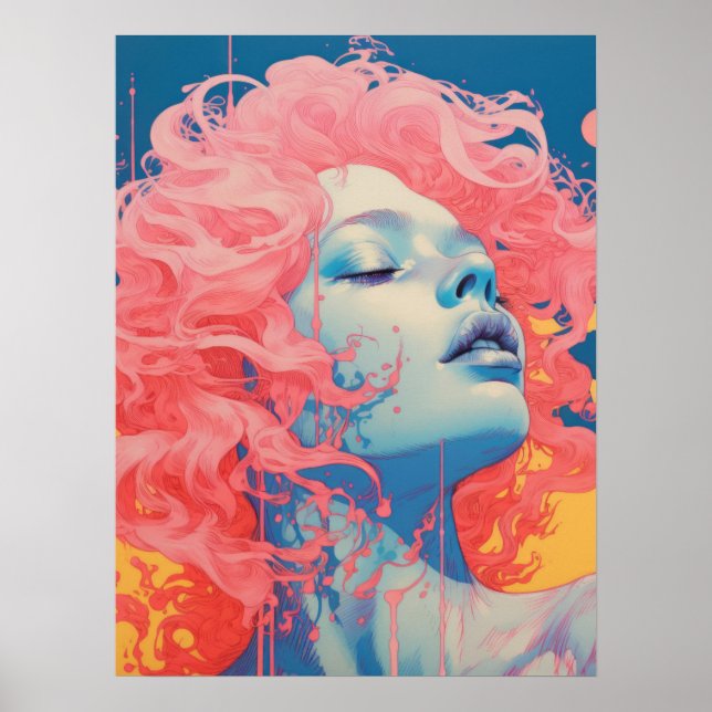 Rosa Reverie: Feminitetens inneboende betydelse Poster (Framsidan)