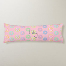 Rosa Reversible Custom Name Donut Body Pillow Kroppskudde