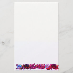 Rosa Rhinestones - vintage smycken Brevpapper