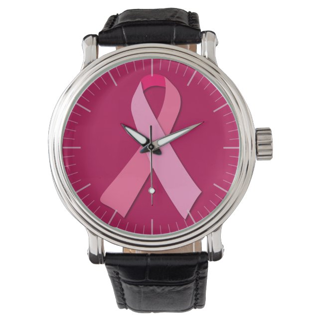 Rosa Ribbon Armbandsur (Framsida)