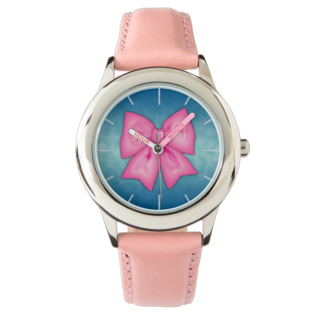 Rosa Ribbon Armbandsur (Framsida)