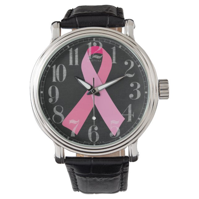 Rosa Ribbon Armbandsur (Framsida)