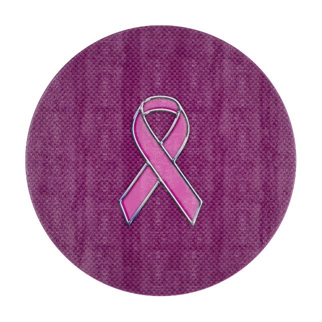 Rosa Ribbon Awareness Carbon Fiber Decor (Framsidan)