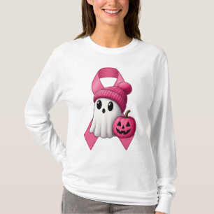 Rosa Ribbon Blommigt - Bröstcancer medvetenhet T Shirt