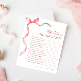 Rosa Ribbon Bow som känner till det bästa spelet