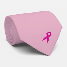 Rosa Ribbon Breast Cancer Awareness Neck Tie Slips