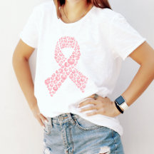 Rosa Ribbon Breast Cancer Awareness T- Shirt