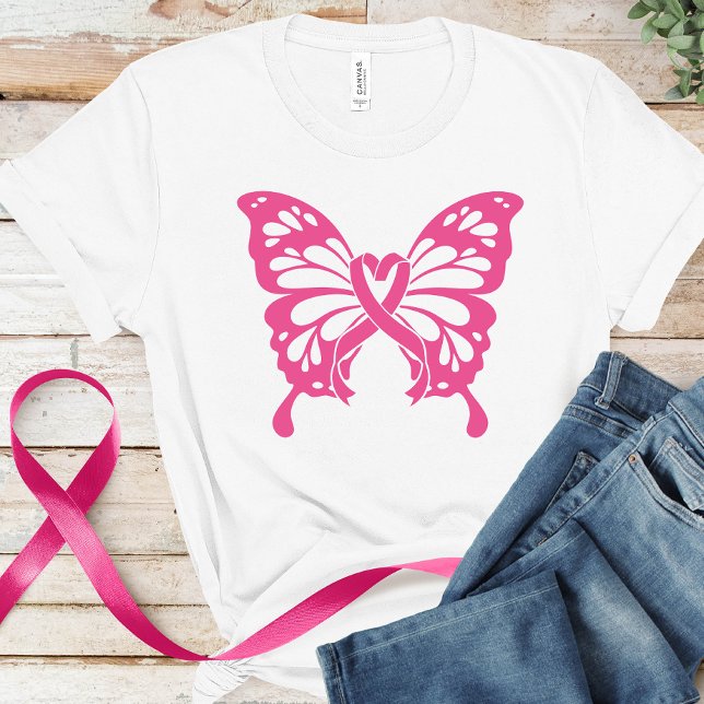 Rosa Ribbon Breast Cancer Awareness T- Shirt T (Skapare uppladdad)