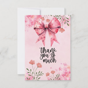 Rosa Ribbon Breast Cancer Awareness with Flowers Tack Kort