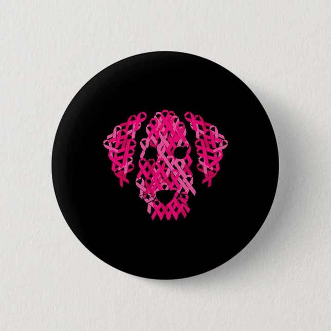 Rosa Ribbon Breast Cancer Awarenesses Knapp (Framsida)