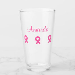 Rosa Ribbon Breast Cancer (Namn) 4Amanda Glaskopp