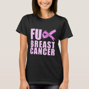 Rosa Ribbon Cancer för bröstcancermedvetenhet T Shirt