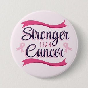 Rosa Ribbon Cancer-medvetenhet Knapp