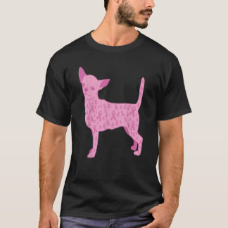 Rosa Ribbon Chihuahua Inspirational Breast Cancer T Shirt