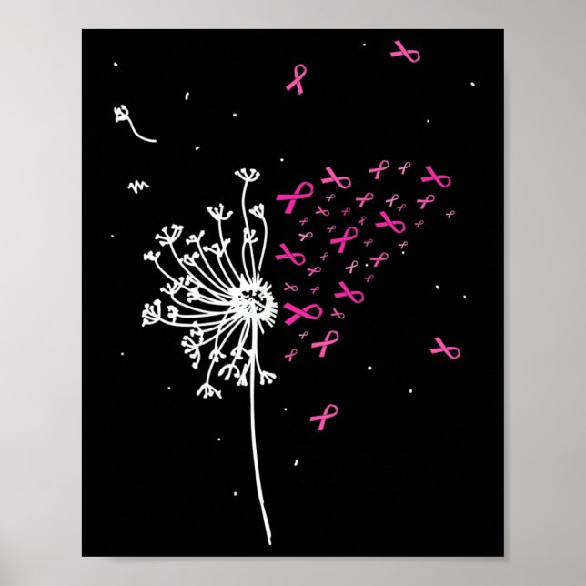 Rosa Ribbon Coola Breast Cancer Awareness Poster (Framsidan)
