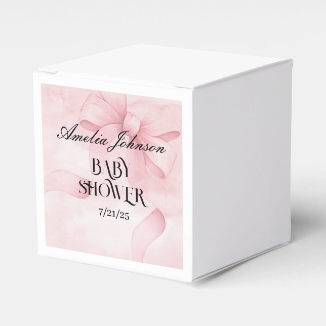  Rosa Ribbon Coquette Presentaskar (Framsidan Sidan)