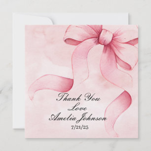 Rosa Ribbon Coquette Tack Kort