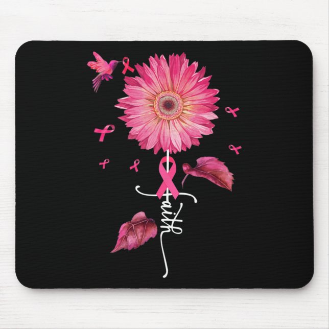 Rosa Ribbon Daisy Faith - Breast Cancer Awareness Musmatta (Framsidan)