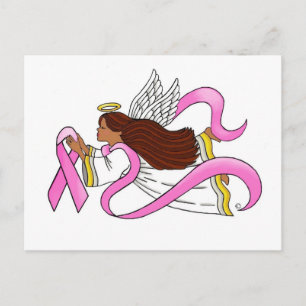 "Rosa Ribbon" Ethnic Awareness Angel Vykort