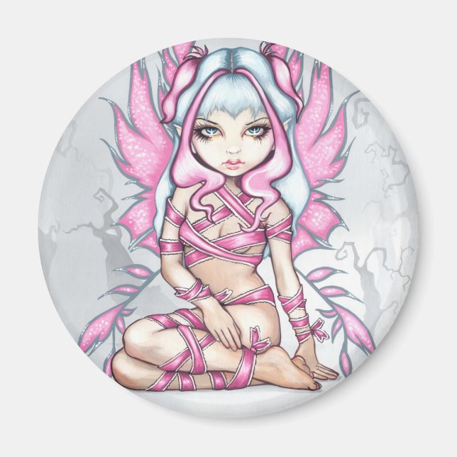 "Rosa Ribbon Fairy" Magnet (Framsidan)