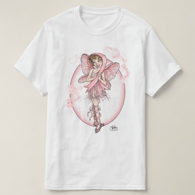 Rosa Ribbon Fairy T Shirt (Design framsida)