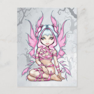 "Rosa Ribbon Fairy" vykort