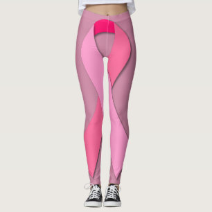 Rosa Ribbon for Breast Cancer Awareness Leggings