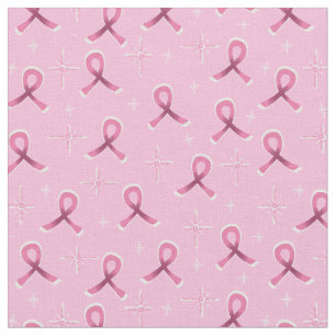 Rosa Ribbon for Breast Cancer Rosa Tyg