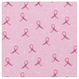 Rosa Ribbon for Breast Cancer Rosa Tyg