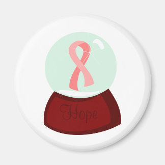 Rosa Ribbon Globe Magnet