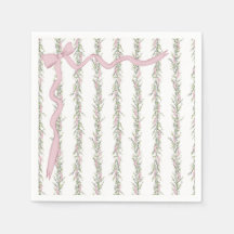 Rosa Ribbon Greenery Elegant Baby Shower