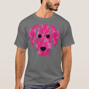 Rosa Ribbon Hund inspirational Breast Cancer Aware T Shirt