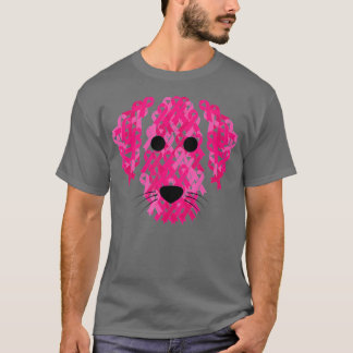 Rosa Ribbon Hund inspirational Breast Cancer Aware T Shirt