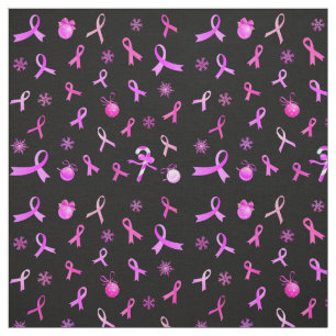Rosa Ribbon-julen Tyg