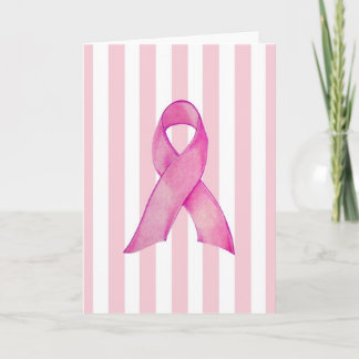 Rosa Ribbon Kort