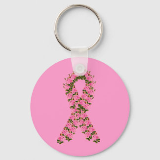 Rosa Ribbon Made of Rosa ros Nyckelring